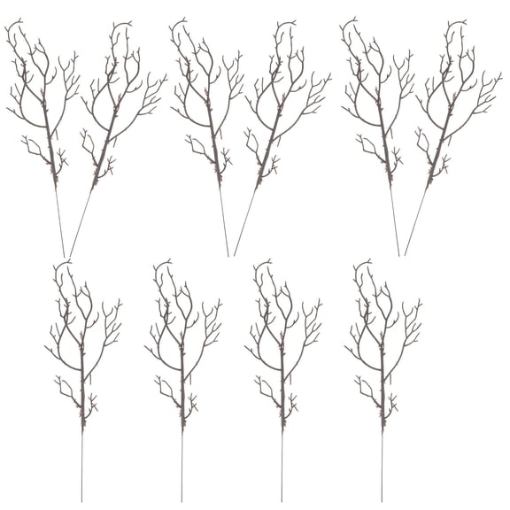 STOBOK 10Pcs Black Artificial Plastic Antler Tree Branches Decorative Stems for Vase and Home
