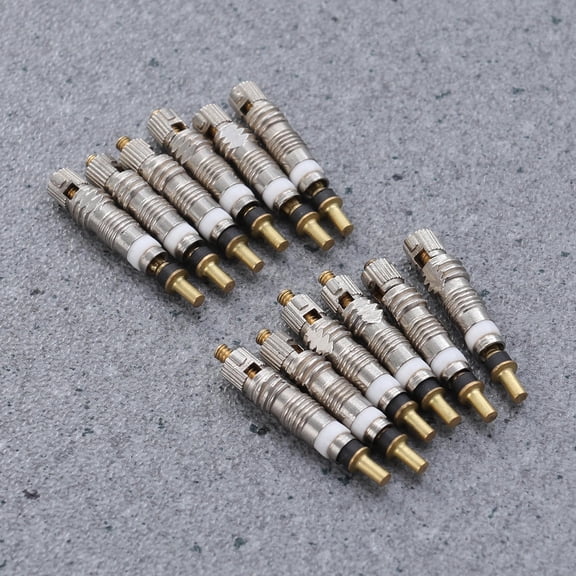STOBOK 12Pcs Silver Tire Stem Core Replacement Valve for Bike Tubeless Tires Durable