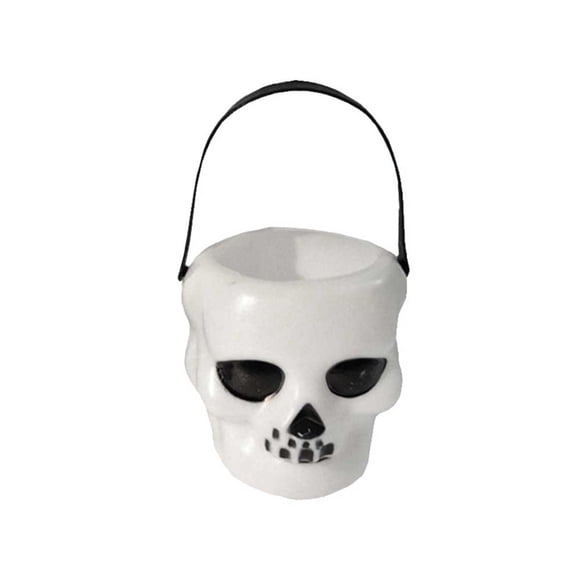 STOBOK 12Pcs Pail for Kids Trick or Treat Candy Bucket Black Plastic Decoration