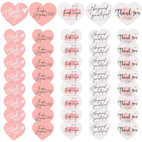 STOBOK 150pcs Unique T-You Cards with Coated Paper and Elegant Design for Shower Invitations and Thank You Notes