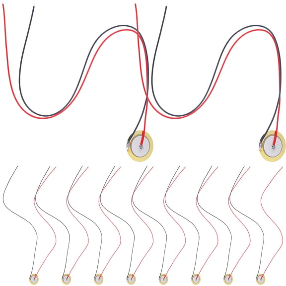 STOBOK 15pcs Piezo Electric Discs Brass Disc Enhanced Sound Guitar Accessory