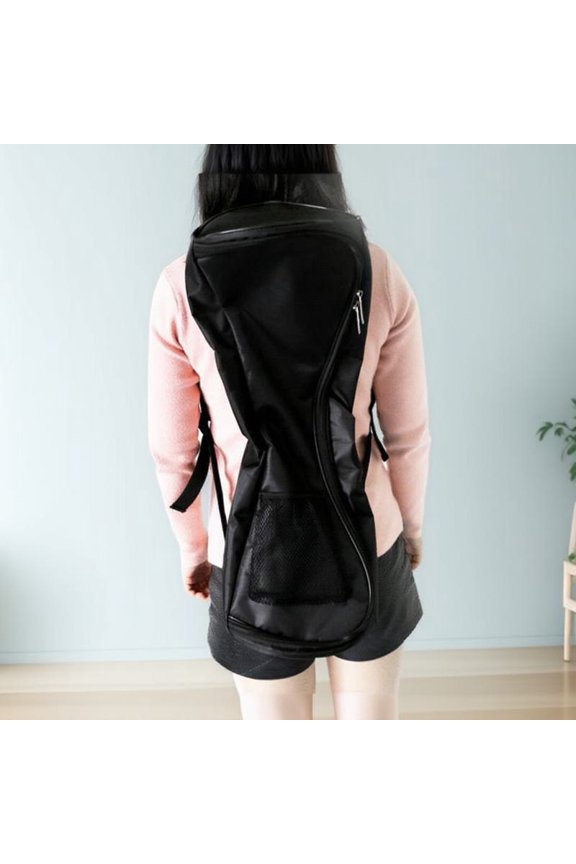 1Pc Black Adjustable Balance Car Bag Dual Use Tote and Backpack Thick Protective Storage for Outdoor