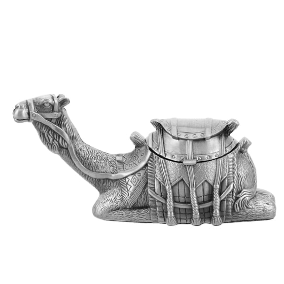 STOBOK Plated Silver Metal Camel Jewelry Box Decorative Trinket Organizer for Home Storage