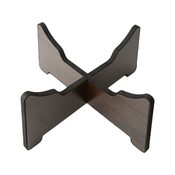 STOBOK Sturdy Brown Wood Tongue Drum Display Rack for Percussion Instruments