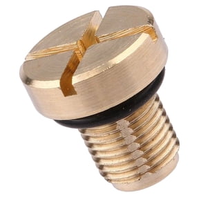 STOBOK Durable Golden Radiator Bleeder Screw, Copper and Plastic, Easy to Install for Cars