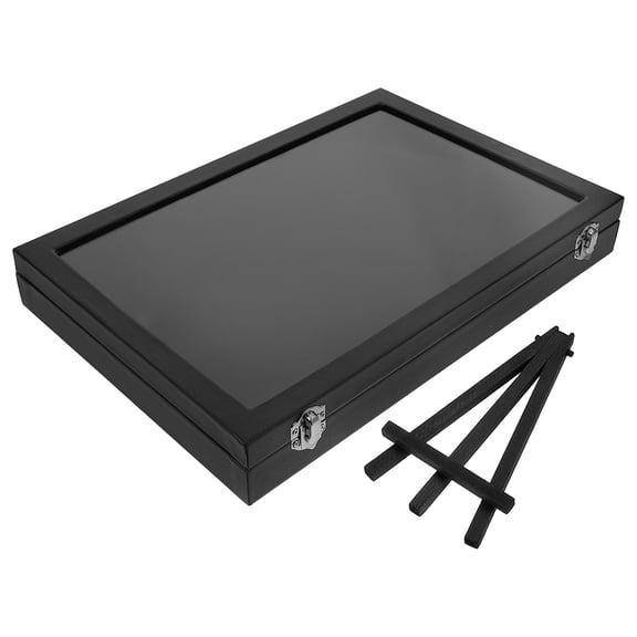 STOBOK 1Set Enamel Pin Display Board Black with Sturdy Stand and Versatile Mounting Options for Home Display