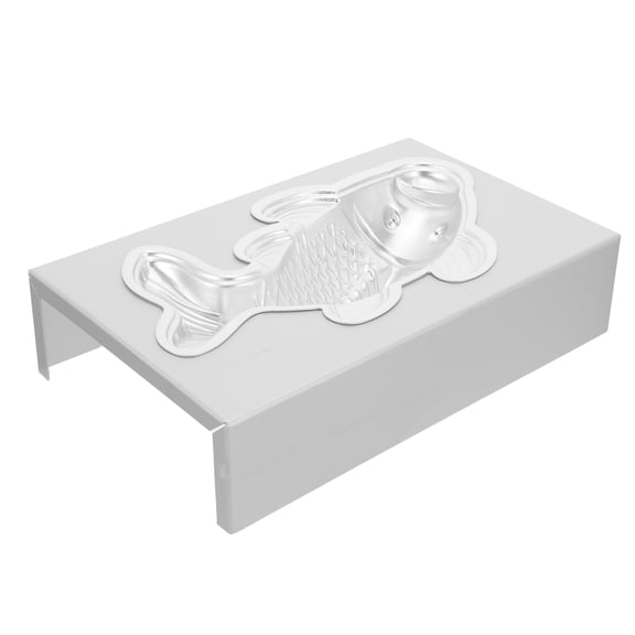 STOBOK 1Set Fish Shape Aluminum Mold Pan for Chocolate Candy and Mousse Cake Making