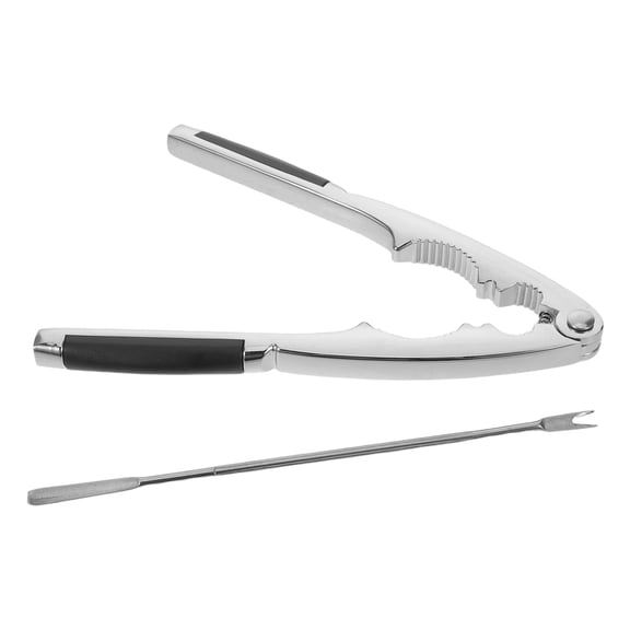 STOBOK 1Set Stainless Steel Portable Nutcracker Tool for Chestnut Walnut Hickory Nutcracker Kitchen Use
