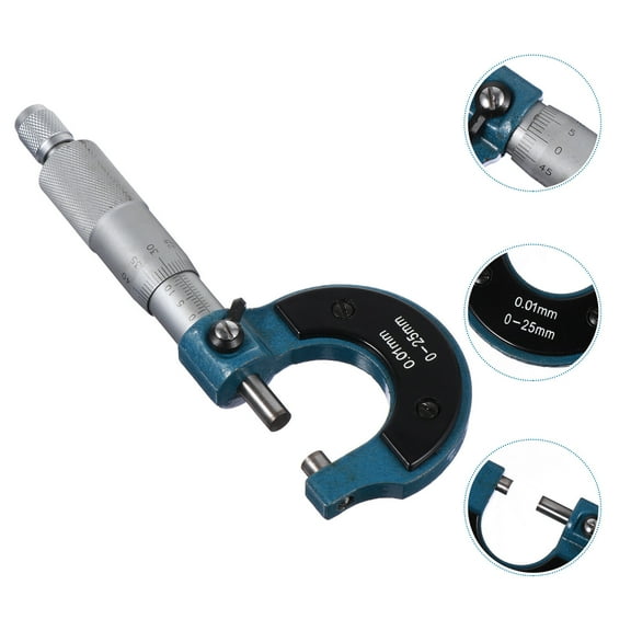 STOBOK 1Pc Outside Micrometer Carbon Steel Portable Metric Thickness Measuring Tool for Precise Diameter