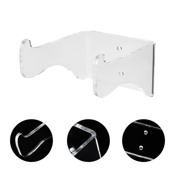STOBOK 1Set Acrylic Ukulele Wall Rack with Simple Structure for Convenient Wall Mounting