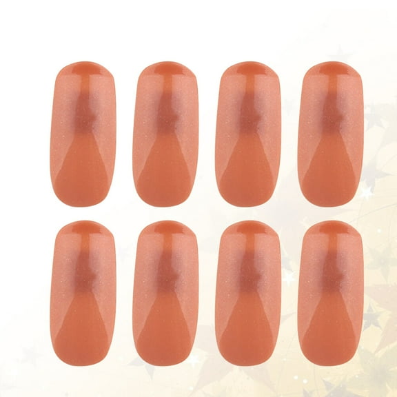 STOBOK Nail Art Practice Tips Practice Nail Tips Brown 2 Bags