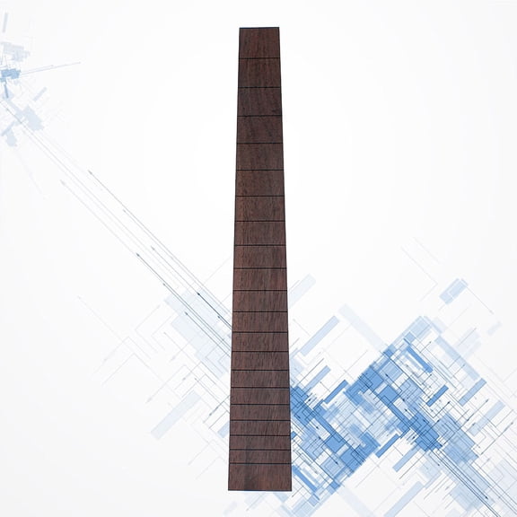 STOBOK Coffee Color Rosewood Guitar Fretboard Semi-Finished 20 Fret Fingerboard Craftsmanship
