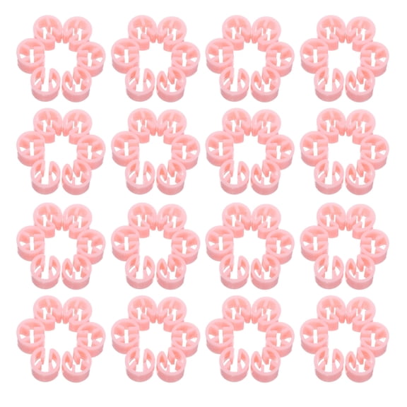 STOBOK Pink Blank Tags for Clothes Hangers Closet Size Dividers 200Pcs