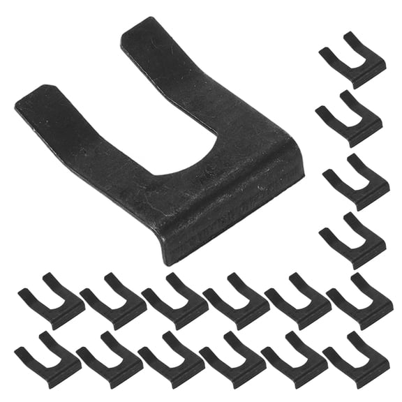 STOBOK 20Pcs Heavy Duty Car Brake Line Clips U Shaped Metal Cable Clamps