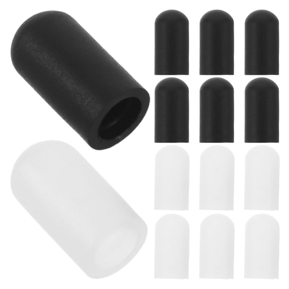 STOBOK 20Pcs Drumstick Dampener Replacement Silicone Caps for Silent Drum Practice and Noise Control