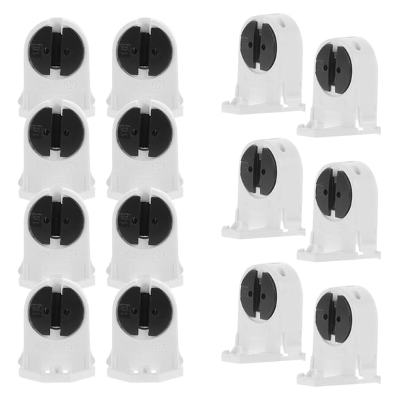 STOBOK ABS Light Bulb Socket Holders Easy Install for Kitchen Bedroom 20Pcs