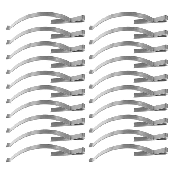 STOBOK 20Pcs Plated Silver Window Screen Mounting Clips with Spring Tension for Home Screen Repair and Rescreening