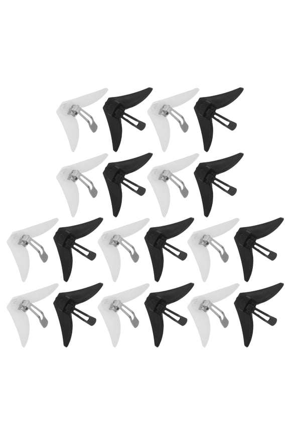 Stylish Tie Clips, Assorted Color, Firm Grip, Metal and Plastic, 20Pcs