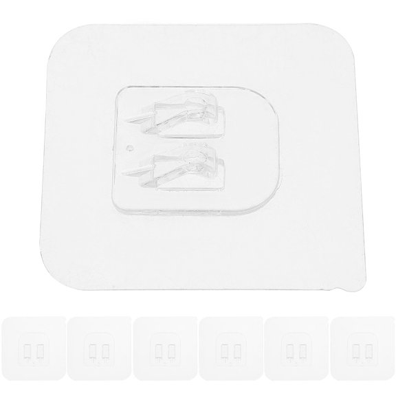 STOBOK 20pcs Adhesive Wall Hooks PC Bathroom Hanger Sticker Organizer