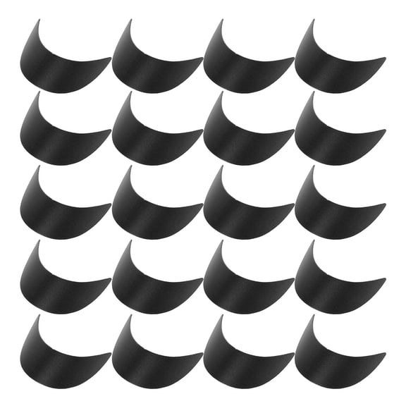 STOBOK 20pcs Baseball Caps Visor Inserts Black Hat Shaper for Formal Event Use