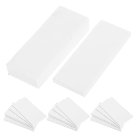 STOBOK 20Pcs Easy Install White Bed Frame Stopper Headboard Bumper for Quiet and Stable Furniture