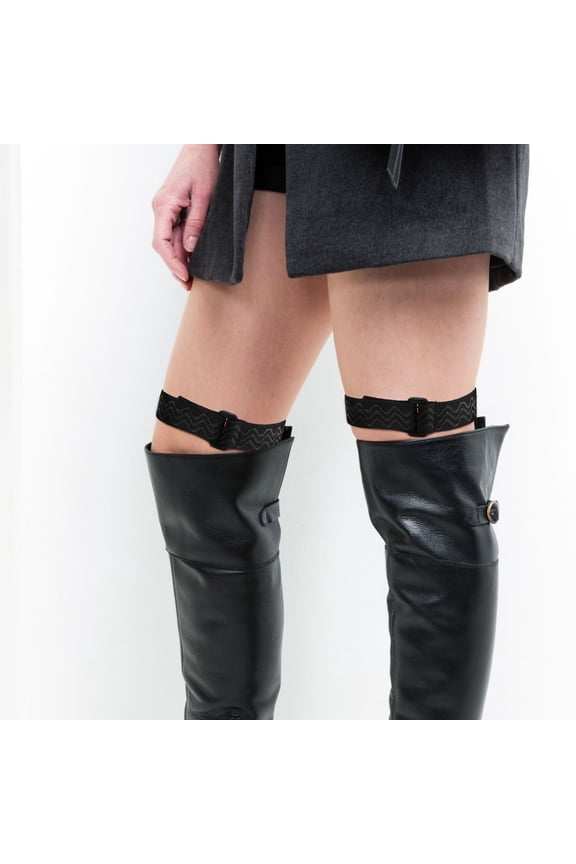 2Pcs Polyester Boot Straps For Women High Knee With Anti Slip Function