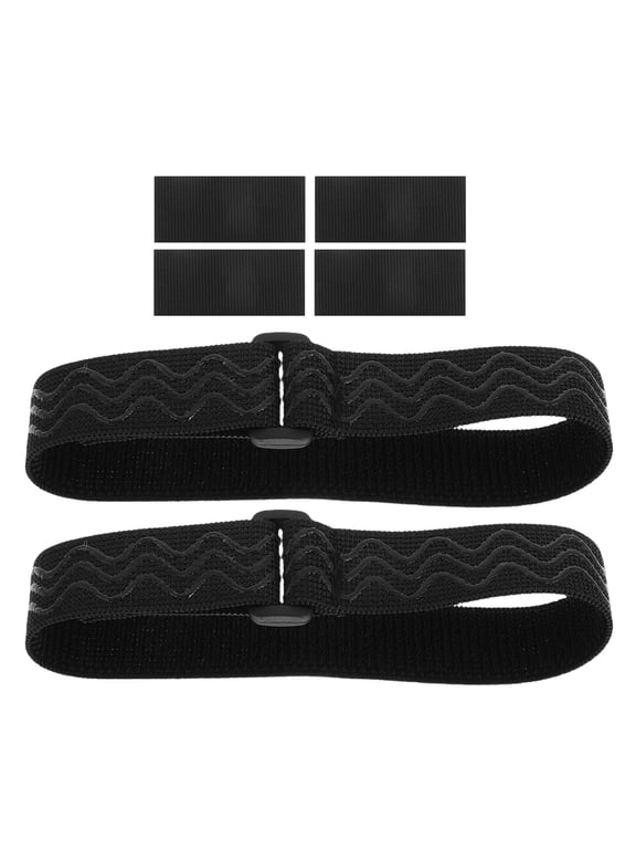 Black Boot Straps Ultra-Strong Fixation for Comfortable Wear 2Pcs