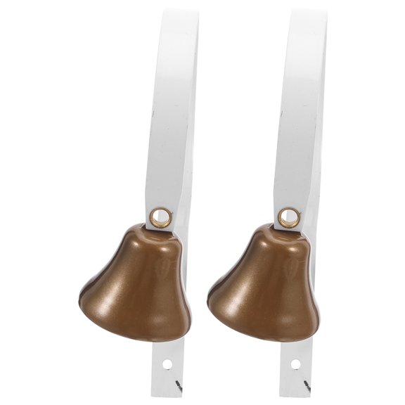 STOBOK 2Pcs Adjustable Hanging Dog Doorbells in White Cast Metal for Home Use and Puppy Training