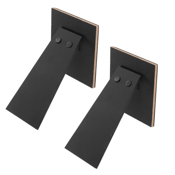 STOBOK 2Pcs Self Adhesive Picture Frame Easel Back with Stable Black Support for Home