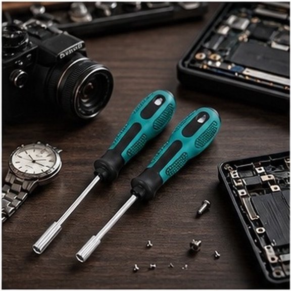 STOBOK 2Pcs Green Precision Screwdriver Set with Extension Handle for Repairing and Opening Controllers