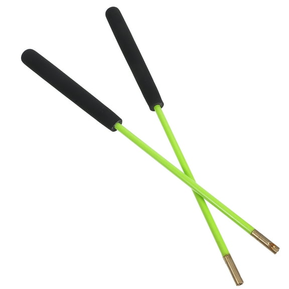 STOBOK 2Pcs Light Green Ergonomic Handle Diabolo Sticks Replacement for Professional Outdoor Juggling