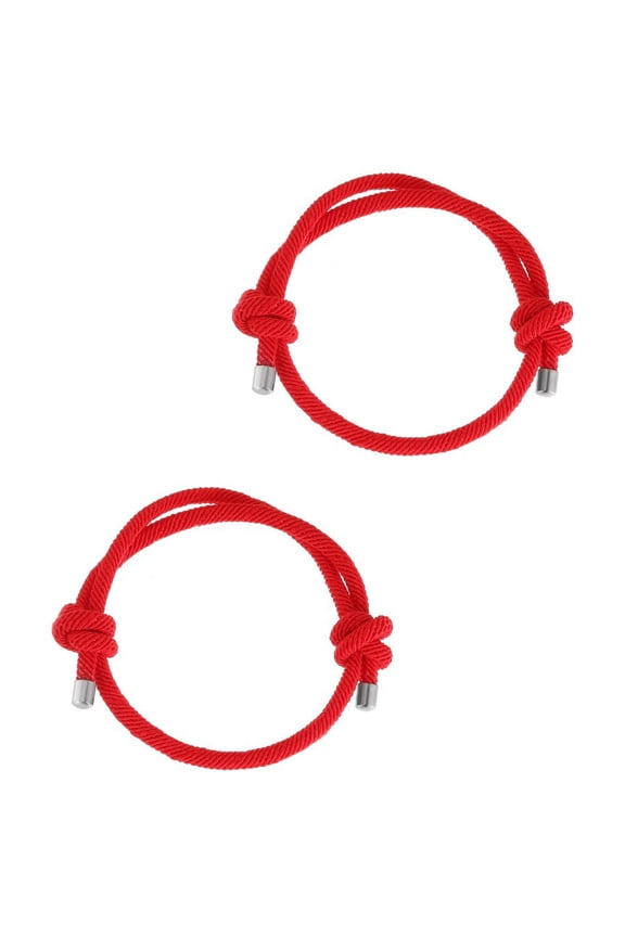 2Pcs Red Rope Braided Hand String Symbol of Luck and Fortune for Children