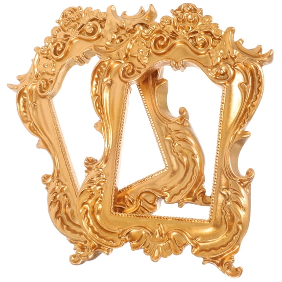 STOBOK Vintage Frames Resin DIY Craft Enthusiasts Home Decoration 2Pcs