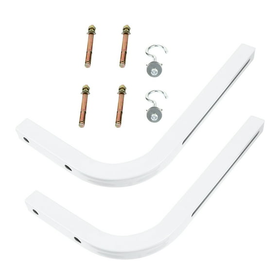 STOBOK 2Pcs White Projector Screen Support Brackets Compatible with Manual Screens