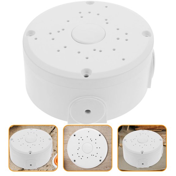 STOBOK 2Pcs White Plastic Junction Box for Outdoor Extension Cord Safety and Storage