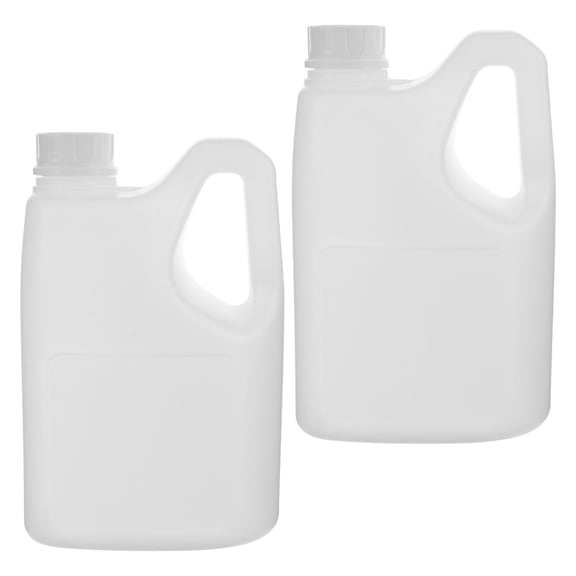 STOBOK 2Pcs Reusable Plastic Juice Pitcher with Lid White Large Capacity Storage Jug