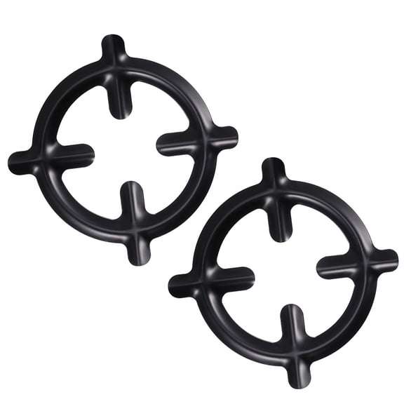 STOBOK Coffee Pot Racks Iron Sturdy Mocha Holders Black for Home Use 2Pcs