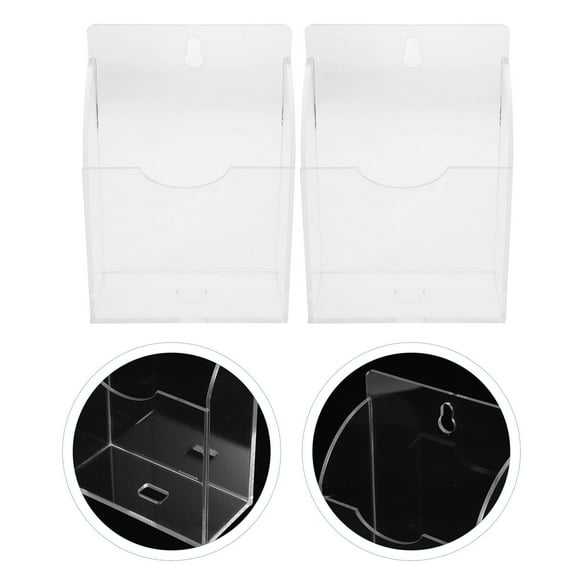 STOBOK Clear Acrylic Ice Spoon Stand for Storage and Countertop Organization 2Pcs