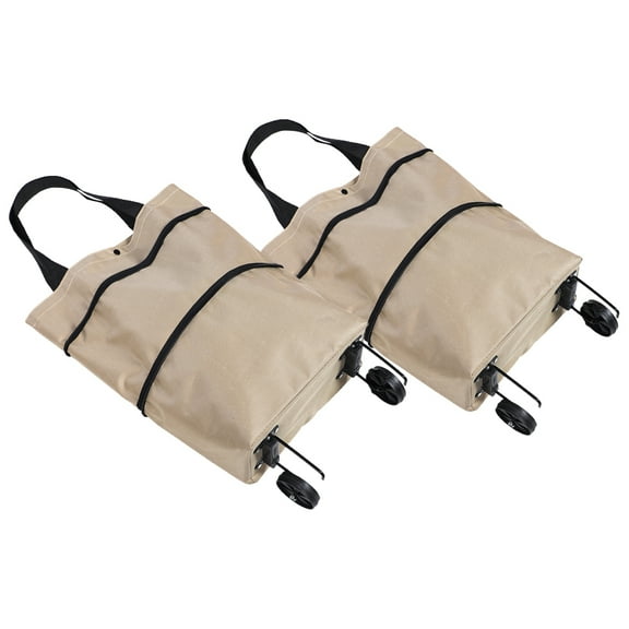 STOBOK Foldable Shopping Cart Bag with Wheels Assorted Colors Comfortable Handles for Storage