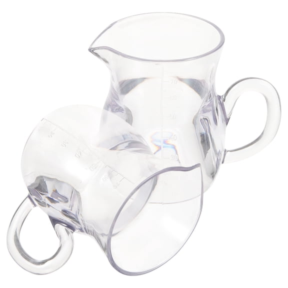 STOBOK 2Pcs Reusable Wine Decanter for Home Storage Transparent Liquor Dispenser with Handle