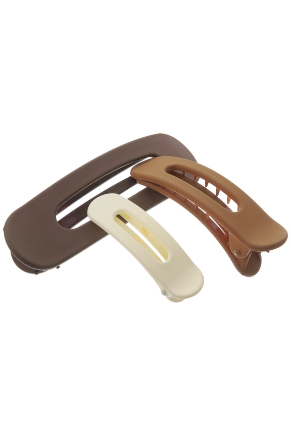 3 Pcs Colourful Hair Clips For Styling Women Duckbill Shape Daily Use