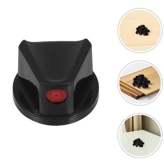 STOBOK 35Pcs Sprayer Nozzle Caps Black Plastic Replacement for Paint Can Touchup Jobs
