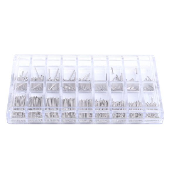 STOBOK 360Pcs Metal Watch Band Pins with Double Shoulder Stainless Steel for Precise Watch Repair