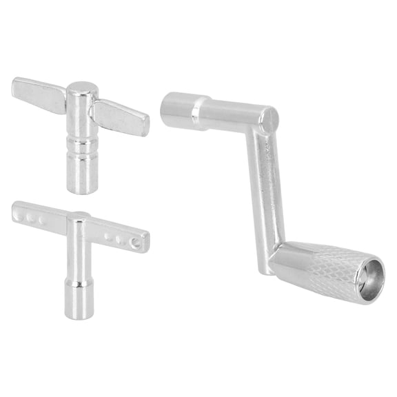 STOBOK 3Pcs Drum Tuning Keys Stainless Steel Drum Set Wrenches Silver Durable Tool