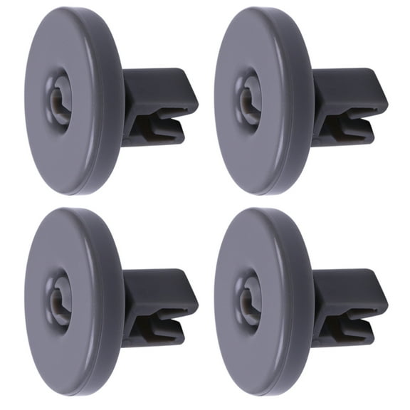 STOBOK 4Pcs Dishwasher Replacement Wheel Roller for Homeowners ABS Dark Grey