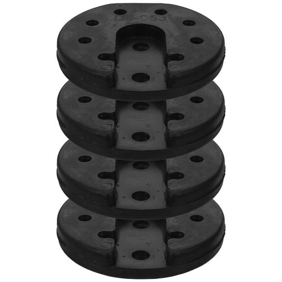 STOBOK 4Pcs Black Plastic Lamp Base Weight Replacement for Table and Floor Lamp Stable Support