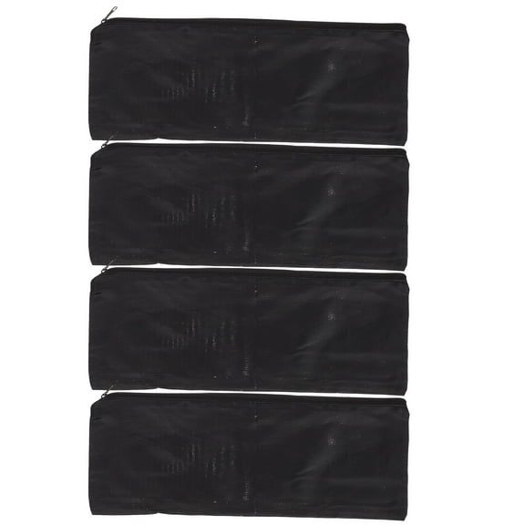 STOBOK 4Pcs Barbecue Tools Organizer Black Synthetic Material Portable Tool Organization for Adults