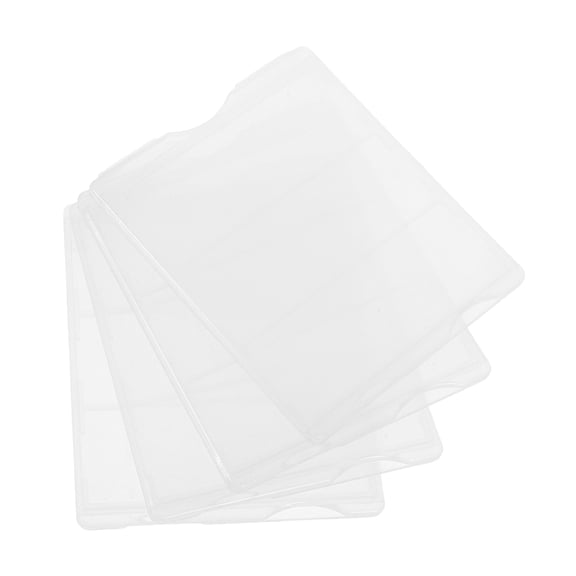 STOBOK 4Pcs Microscope Slide Storage Box Plastic Organizer for Lab Use with Mailing Feature