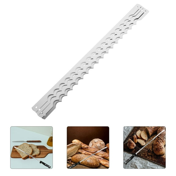 STOBOK 4Pcs Metal Bread Cutter Blades Replacement Serrated Bread Slicer for Breadmaker