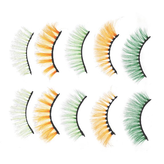 STOBOK 5Pairs Makeup False Eyelash Assorted Color Costume Accessory Women Party